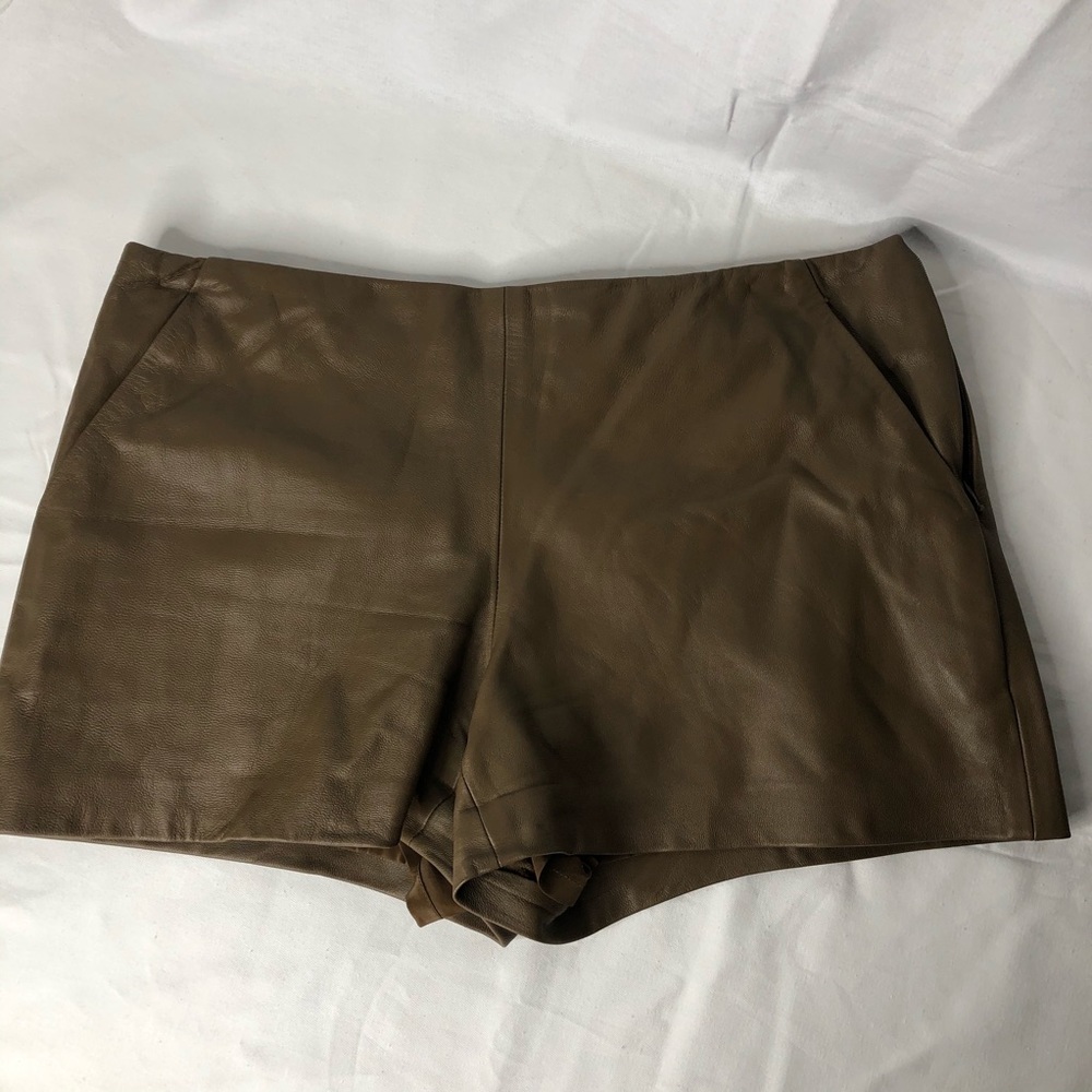 Trina Turk leather shorts size 4